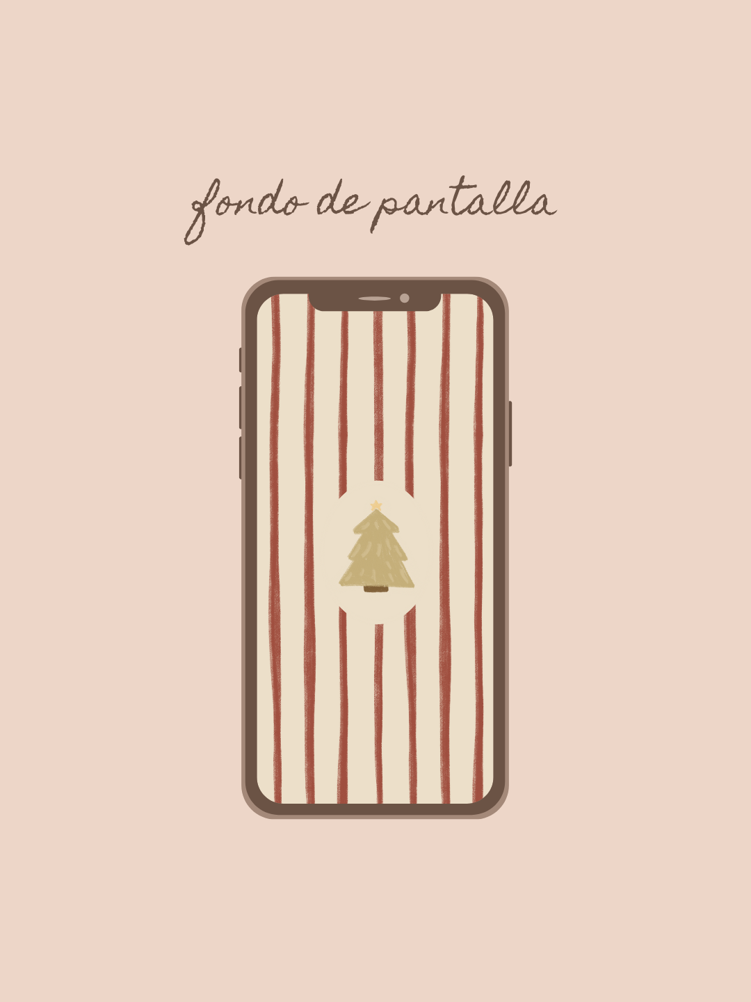 Fondo de pantalla para teléfono árbol Navidad