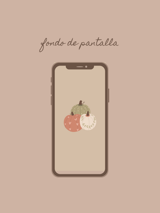 Fondo de pantalla para teléfono de calabazas