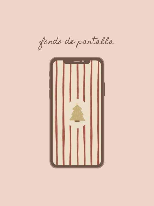 Fondo de pantalla para teléfono árbol Navidad