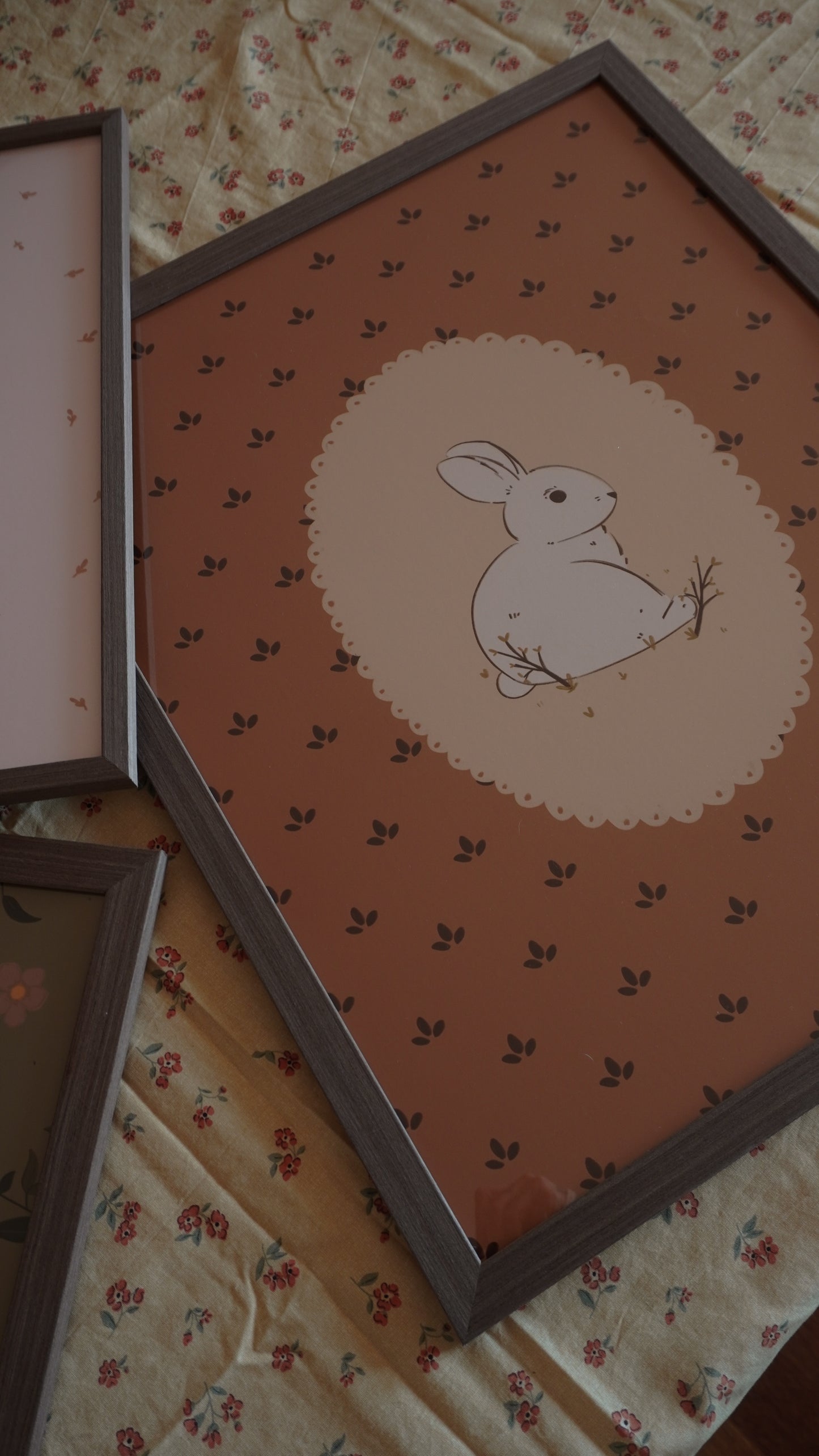 Lámina conejo primavera a5 y 30x40