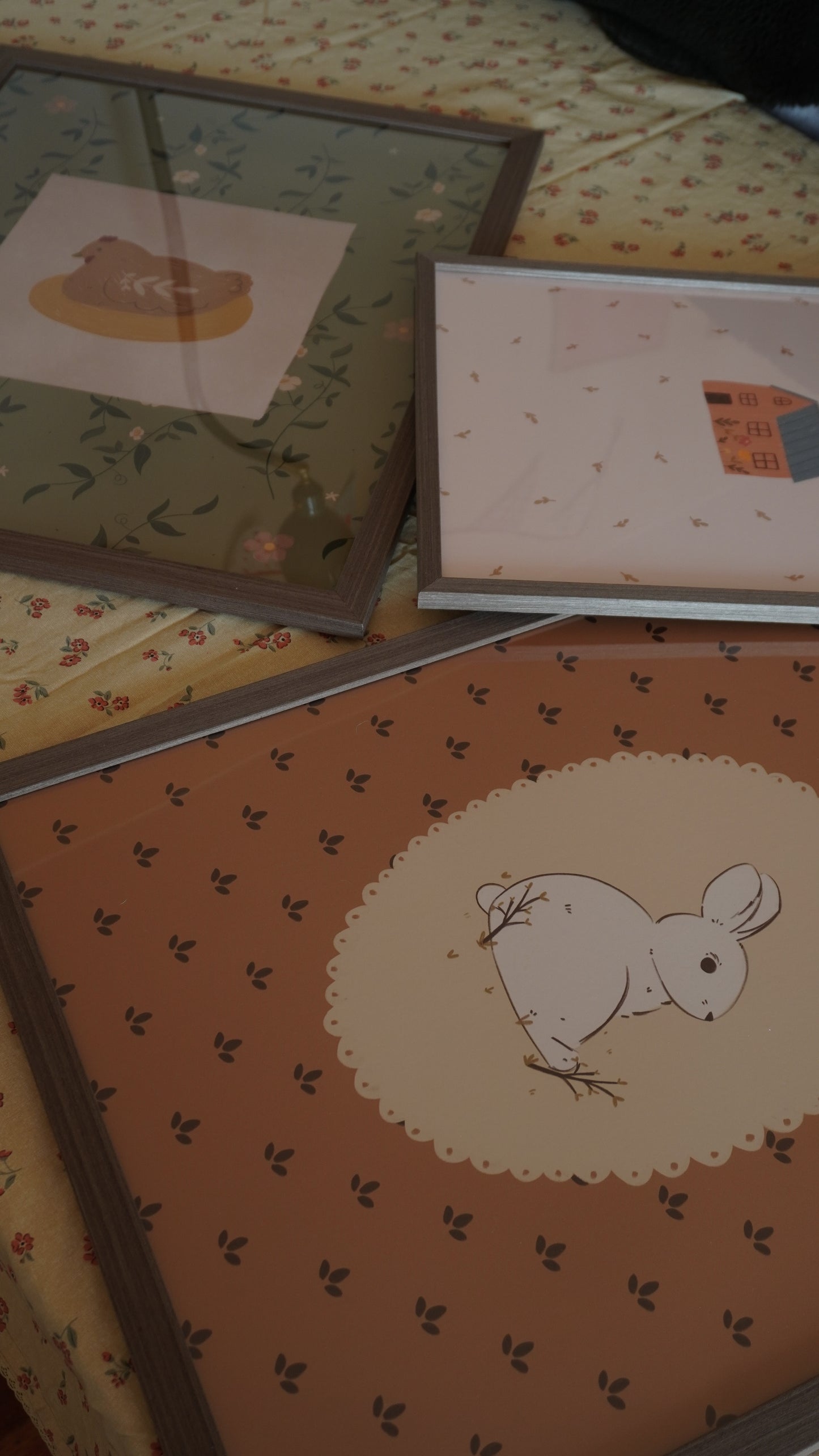 Lámina conejo primavera a5 y 30x40